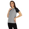 thumbnail image 3 of Inkmeso Womens Raglan Short Sleeve T-Shirt Regular Fit Casual Solid Basic Tee T-Shirts, 3 of 7