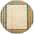 thumbnail image 1 of Ahgly Company Tapis d'Intérieur Ronds Abstraits Kaki et Or, Tapis de Zone Abstraits, 6 Pieds Rond, 1 of 6