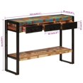 thumbnail image 4 of vidaXL Table Console 110x30x76 cm Bois Massif Recyclé, 4 of 5