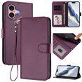 thumbnail image 1 of GANGXUN Wallet Case for iPhone 16 – Magnetic Closure, RFID Blocking, Wrist Strap, Wireless Charging Compatible, 1 of 6