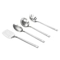thumbnail image 2 of Mainstays Stainless Steel 4-Piece Kitchen Utensil Set, Spatula, Slotted Spoon, Ladle and Pasta Spoon, 2 of 8