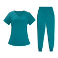 thumbnail image 4 of Tachiuwa Female Scrub Set Classic Short Sleeved Elastic Waist Soft Nurse Work Clothes M, 4 of 9