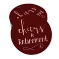 thumbnail image 1 of Inkdotpot Real Rose Gold Foil Cheers To Retirement Tags Favor Hang Paper Tags 50 Pieces, 1 of 6