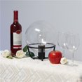 thumbnail image 1 of All the Rages LT1062-BLK Lampe de Table Boule de Cristal en Verre Designs Élégants, Noir, 1 of 4