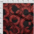 thumbnail image 3 of oneOone Cotton Poplin Red Fabric Geometrical Craft Projects Decor Fabric Printed By The Yard 56 Inch Wide, 3 of 4