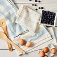 thumbnail image 3 of FRAÎCHE Spring Blue Gingham Kitchen Towels, 3 pack, 3 of 8