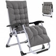 thumbnail image 1 of Outsunny Reclining Zero Gravity Chair with Adjustable Backrest, Dark Grey, 1 of 10