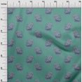 thumbnail image 2 of oneOone Georgette Viscose Fabric Peacock Block Fabric Prints By Yard 42 Inch Wide, 2 of 4