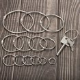 thumbnail image 5 of Unique Bargains Metal Binder Rings, Detachable Snap Clips, Silver Tone, 100 Count, 5 of 5