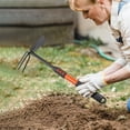 thumbnail image 4 of Ergonomic Metal Hand Tiller Cultivator Tool PVC Handle for Garden Farming, 4 of 6