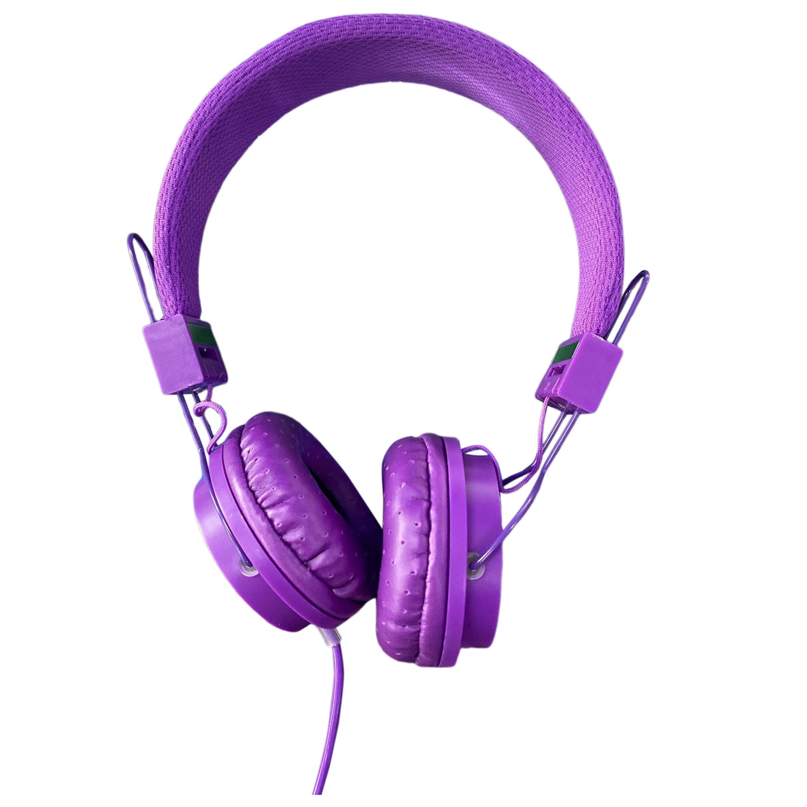 Purple Foldable Kids Wired Headphones with Noise Cancelling for Comfortable Listening