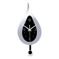 thumbnail image 2 of Pendulum Wall Clock, Glass Decorative Wall Clock, Battery Operated Schoolhouse Clocks, ,Decorative Wall Clock for Livingroom,Study, 2 of 8