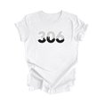 thumbnail image 1 of 306 Regina Saskatchewan Canada Code Régional Skyline de la Ville Cadeau - T-Shirt Unisexe - Inspired X, 1 of 1