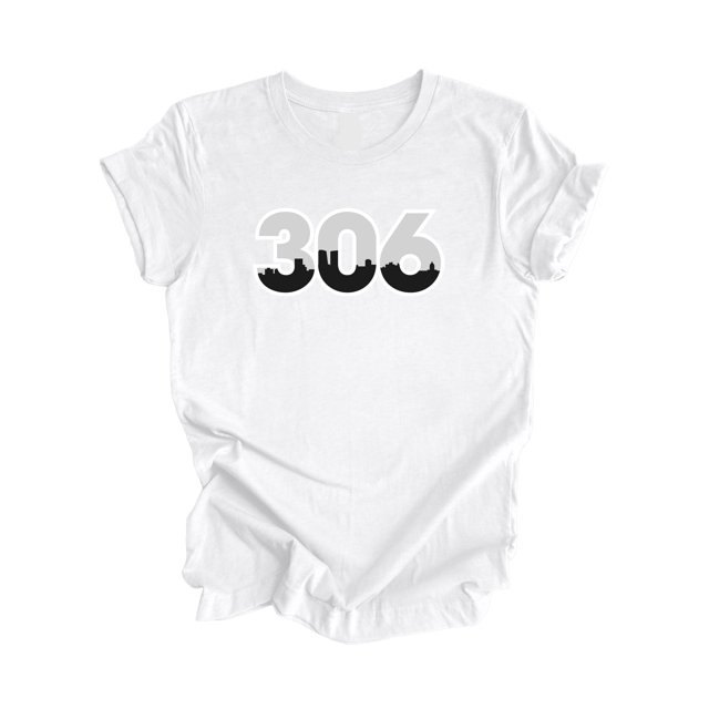 306 Regina Saskatchewan Canada Code Régional Skyline de la Ville Cadeau - T-Shirt Unisexe - Inspired X