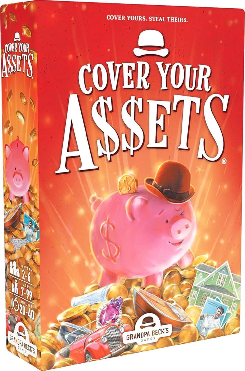Cover Your Assets – Fast-Paced Family Card Game – English Edition – Ages 7+, by Asmodee / Grandpa Beck's Games