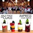 thumbnail image 3 of Cylinder Dessert Cups  Appetizer Cups Clear with Spoons for Mousse Wedding Party Decor  Clear Plastic Parfait Appetizer Cups for Tasting Sample Appetizers, 3 of 10