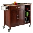 thumbnail image 4 of Winsome Mabel Kitchen Cart Walnut/Natural - 94843, 4 of 9