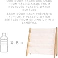 thumbnail image 5 of 3 Sprouts Recycled Fabric Kids Book Rack Storage Bookshelf Organizer in Clay for Ages 3+, 5 of 5