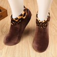 thumbnail image 2 of Aocisk Chaussettes Thermiques Chaudes pour Lit Non Léopard Hiver Chaussettes d'Intérieur pour Femmes Chaussettes Thermiques pour Femmes Café Taille Unique, 2 of 4
