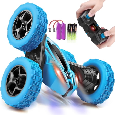 ORRENTE Remote Control Car, RC Cars Toys for Ages 5-7, 2.4GHz 4WD Fast RC Car Kids Toys for Ages 8-13, Double Sided 360 Rotating Monster Truck Toys for Girls RC Truck Toy Cars for Boys