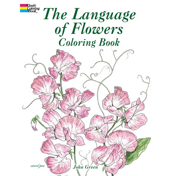 The Language Of Flowers Coloring Book-Softcover - B6430355
