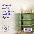 thumbnail image 2 of HOMZ Durabilt 27 Gallon Heavy-Duty Storage Tote with Snap Fit Lid (4 Pack), 2 of 10