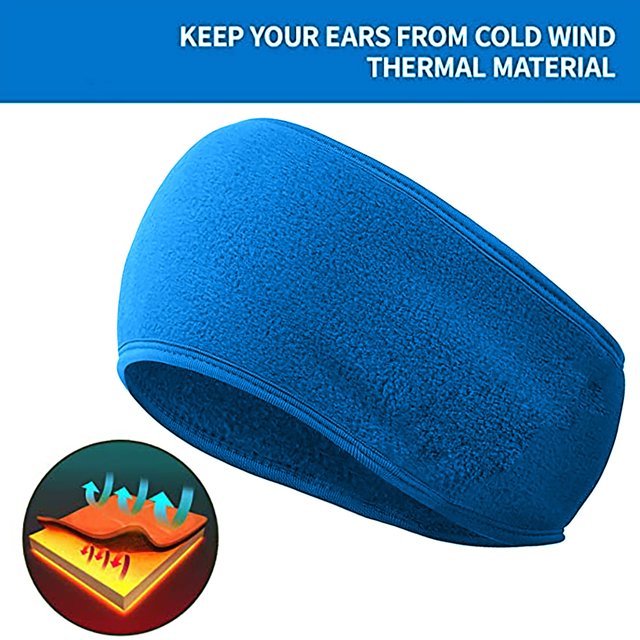 Cycling and Running Cold Wind and Warm Fleece Ear Protection Headband Straps