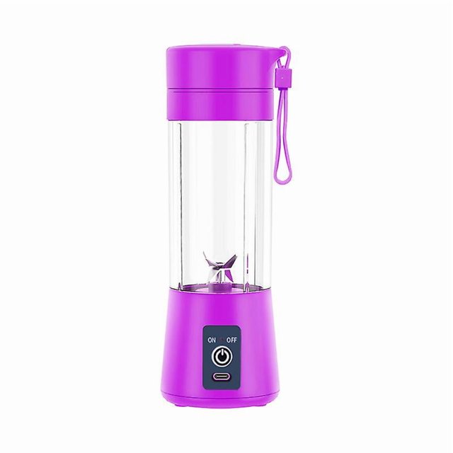 Mini - Portable Citrus Juicer USB Electric Mixer Purple 23*7.5cm