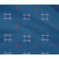 thumbnail image 4 of oneOone Cotton Flex Fabric Check Kasuri Printed Fabric 1 Yard 40 Inch Wide, 4 of 4