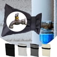thumbnail image 1 of Iumwxz 2 Pcs Housse de Robinet d'Extérieur pour Protection contre le Gel Hivernal Housse d'Isolation de Robinet d'Hiver, Housse Réutilisable pour Robinet de Cour d'Extérieur Antigel Longue Isolée en Tissu Oxford Gris, 1 of 8