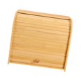 thumbnail image 4 of Siruishop Bamboo Bread Box Bread Bin Bread Holder Coffee Tea Sugar Container Roll Top Kitchen Canisters for Kitchen Counter Bakery Cups, 4 of 8