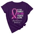 thumbnail image 1 of TIMIFIS Breast Cancer Awareness Shirts for Women Work Tops Short Sleeve Out Blouse Breast Awareness Letter Print Shirt T-Shirt Tops In OctoberFall/Winter, 1 of 5