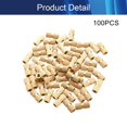 thumbnail image 4 of Wekity Écrous Moletés Filetage Femelle M5x7mm, 100 Pcs OD Laiton Fileté Insert Écrous d'Injection Joint Soudé Hydraulique Assortiment Kit pour Impression 3D Moulage par Injection-0621, 4 of 5