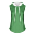 thumbnail image 4 of IROINID Débardeurs d'Entraînement pour Femmes, Chandail à Capuchon de Sport Ample à Col Rond Vert TG, 4 of 4