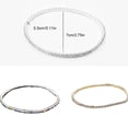 thumbnail image 4 of Thinsony Bracelets de Cheville Pailletés Strass Réglables Or Argent Extensibles Style Simple Universel pour Femmes Filles Or 1Ensemble, 4 of 6