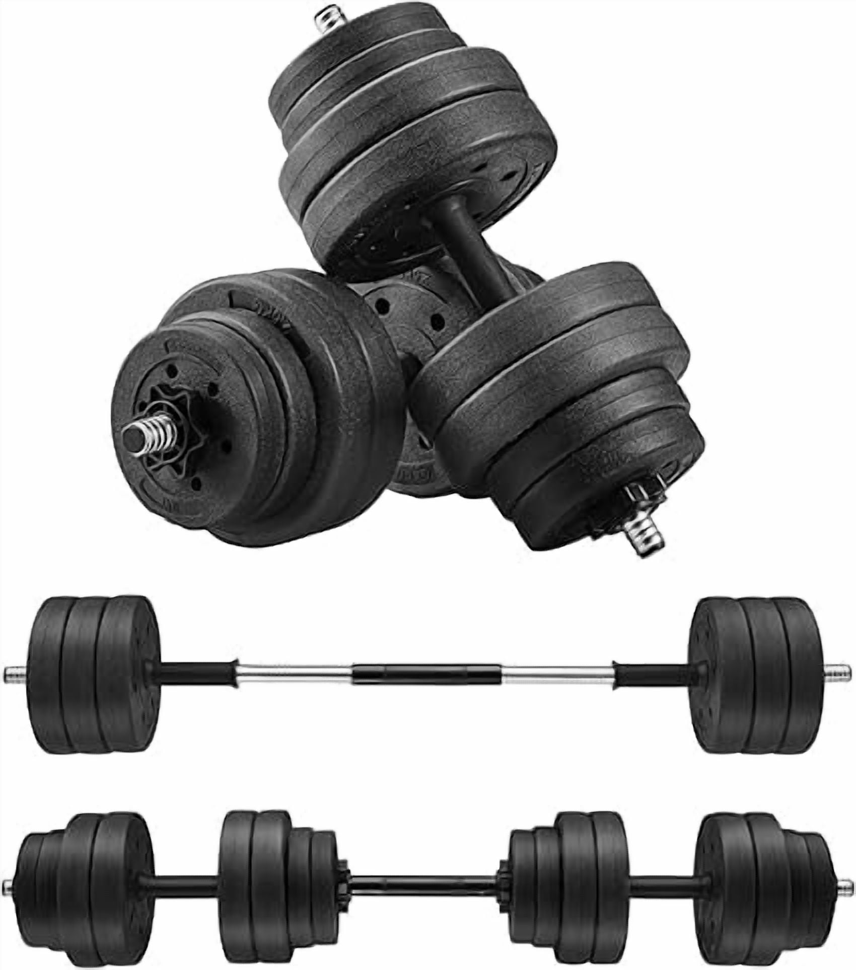 SONGMICS Dumbbells Set, Weight Adjustable, for Men Women Workout, Fitness Training, Weight Lifting at Home Gym, 1 Pair