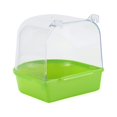 thumbnail image 1 of kurtrusly Parrots Water Bathtub Shower Box Wide Application Easy To Clean And Reusable Universal Fit Plastic green, 1 of 2