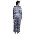 thumbnail image 3 of Moomaya Ensemble de Pyjama à Manches Longues et Shorts pour Femmes, Pyjama en Satin à Boutons pour Femmes, 3 of 6