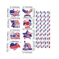 thumbnail image 3 of QTOCIO Independence Day Party Decoration Straw Insert Beverage Decoration Straw Insert Label US Day Decoration, 3 of 4