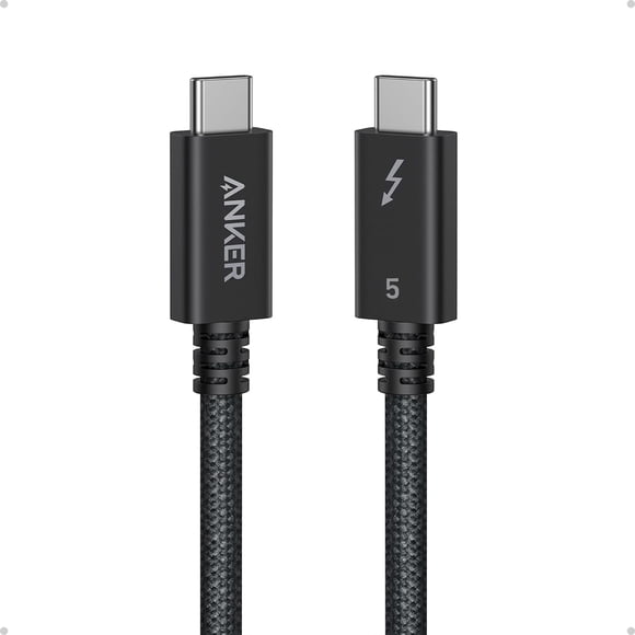 Anker Prime Thunderbolt 5 Câble, Câble USB-C vers USB-C de 3,3 Pi, Charge 240 W, Transfert de Données 80 Gbps, Bande Passante jusqu'à 120 Gbps, Écrans 8K/4K, pour iPhone