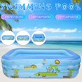thumbnail image 1 of AMERTEER 3-Layers Inflatable Large Outdoor Swimming Pool Printing Paddling Kids Pool for Backyard Garden Summer Water Party, 1 of 11