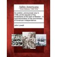 thumbnail image 1 of An Oration, Pronounced July 4, 1799, at the Request of the Inhabitants of the Town of Boston: In Commemoration of the Anniversary of American Independence., 1 of 1