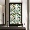 thumbnail image 4 of Rainbow Floral Static Cling Window Film Removable Decal For Glass Doors Privacy Sticker Botanical Designs No Sun Blocking, 4 of 5