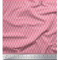 thumbnail image 1 of Soimoi Poly Georgette Fabric Floral Block Print Fabric by Yard 52 Inch Wide, 1 of 3