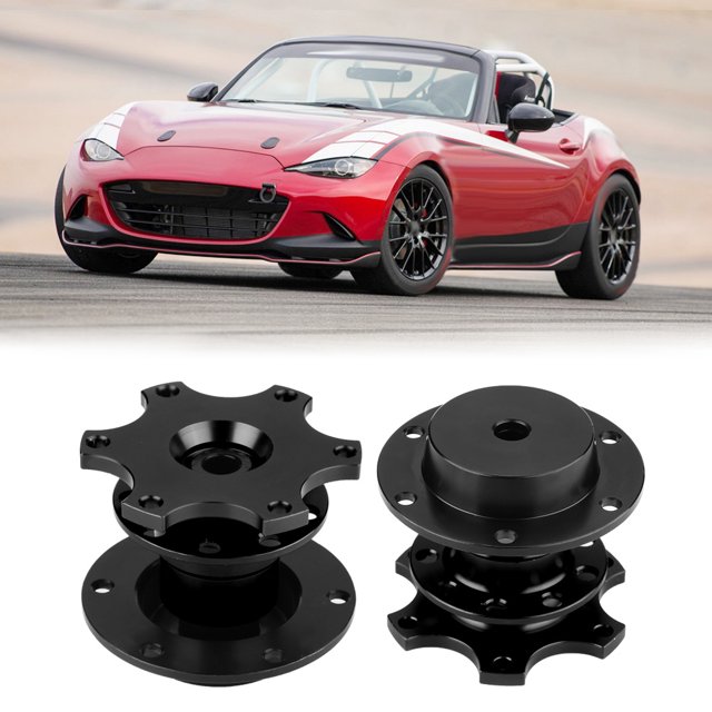 Adaptateur de Moyeu de Volant de Voiture Hub Quick Release Adaptateur Snap Off Kit avec Vis