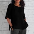 thumbnail image 1 of Meichang Cotton Linen Tops For Women Plus Size, 1 of 5