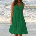 thumbnail image 2 of Yuyuzo Robes d'Été pour Femmes Robe Décontractée d'Été pour Femmes Sans Manches à Col Rond Tunique Ample Robe Débardeur Robe Bohème de Plage pour les Vacances, 2 of 7