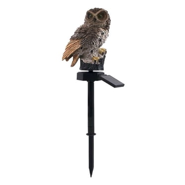 Decoration Outdoor Lamp LED Solar Waterproof Owl Figurine Garden Decoration for Backyard Patio