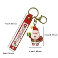 thumbnail image 2 of Christmas Santa Keychain For Christmas Couples Christmas Tree 3D Keychain With Garland Lights Glass Ornament Beach Set Beard Swinging Car Cow Hanging Decorations from Ceiling, 2 of 3
