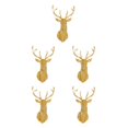 thumbnail image 2 of Wweixi Multifunctional 3D Mirror Deer Wall Sticker For Various Uses Personalized Home gold M 5Set, 2 of 6
